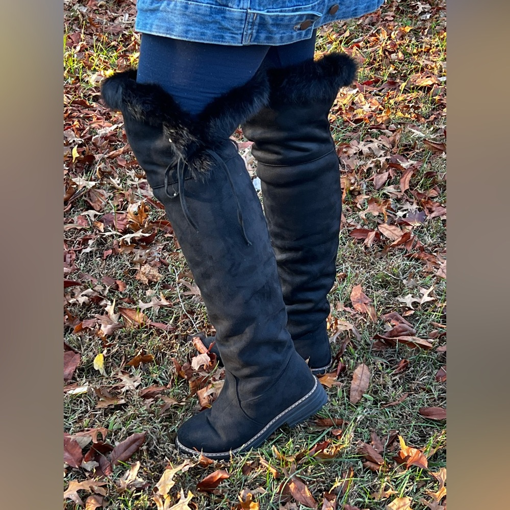 Suede Over The Knee Boots